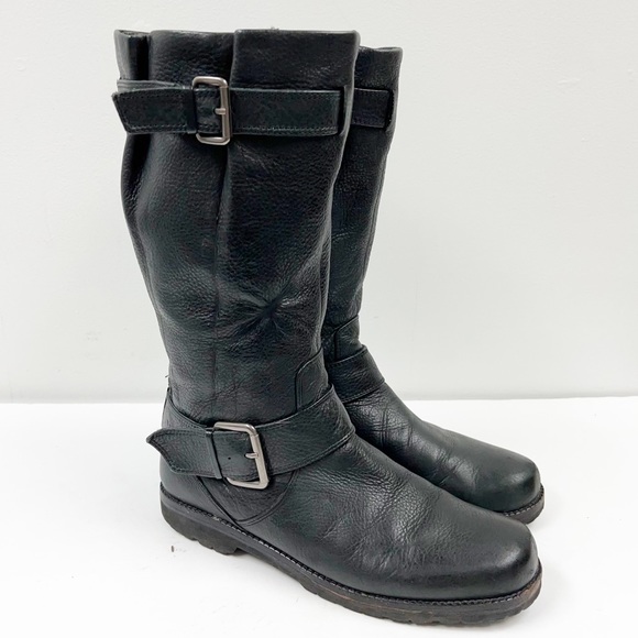 Gentle Souls Buckled Up black leather side zipper buckle Boots SZ 9 - Picture 13 of 13
